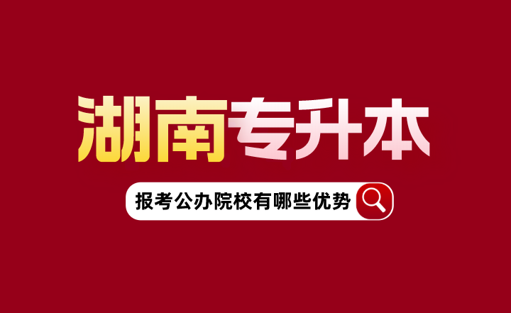 湖南專升本報考公辦院校有哪些優勢？